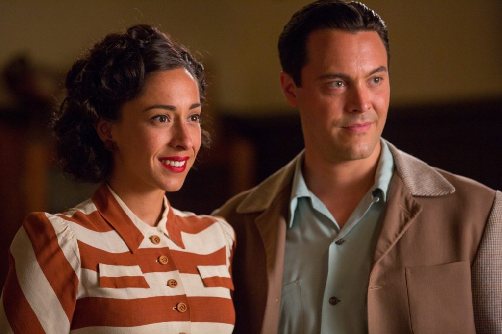Oona Chaplin and Jack Huston in the film The Longest Ride, 2015