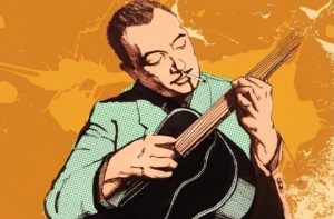 Django Reinhardt during World War II, during the occupation of France, in the 1940s