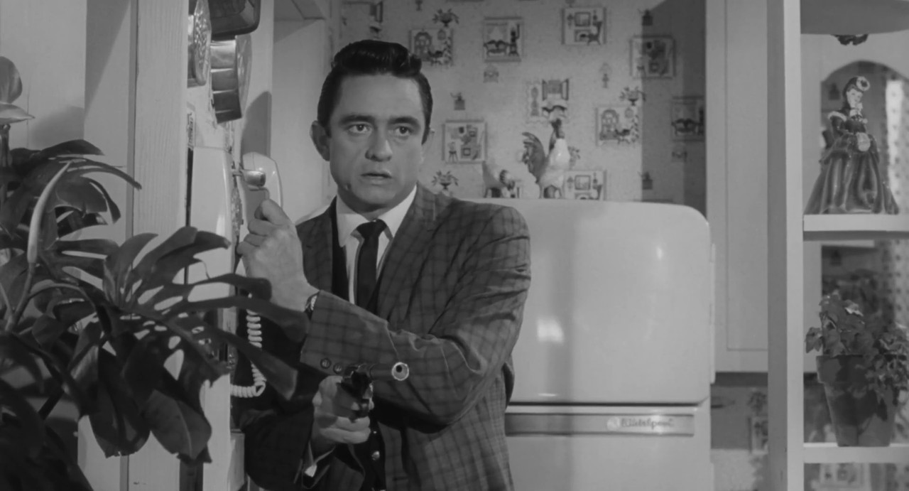 Johnny Cash in the movie Five Minutes of Life, 1961
