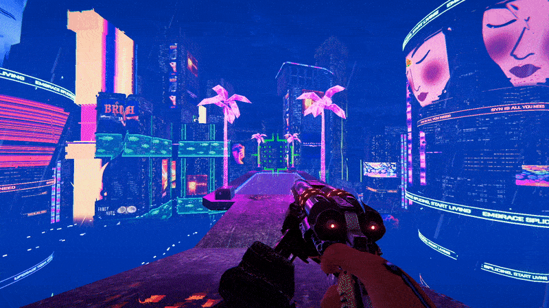 Turbo Overkill, a gif from the game
