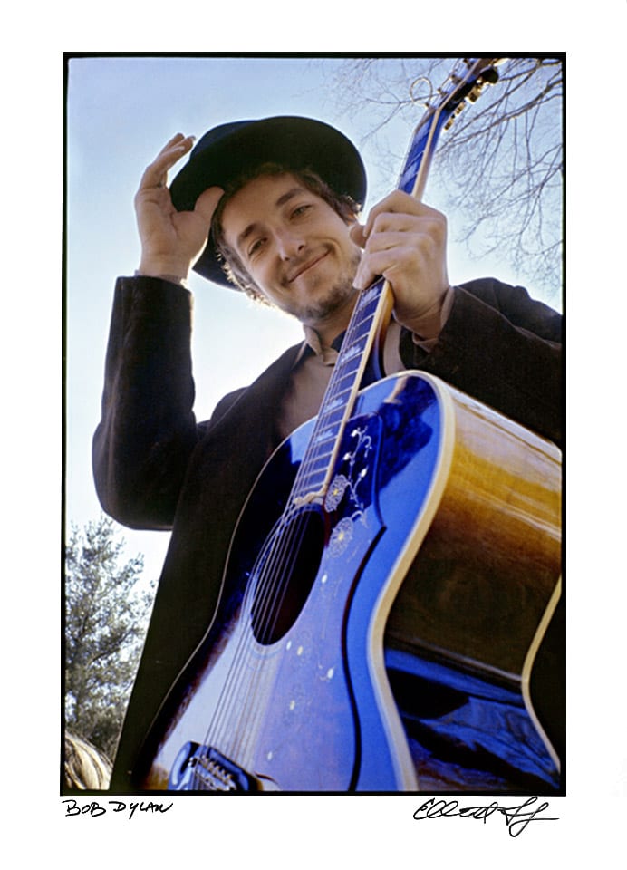 Bob Dylan's photo for the Nashville Skyline album cover, 1969