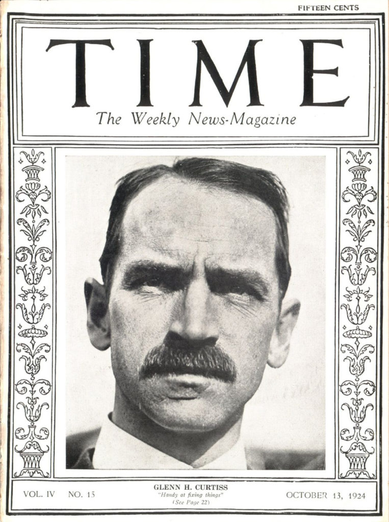 Glenn Hammond Curtiss on the cover of TIME magazine on October 13, 1924.