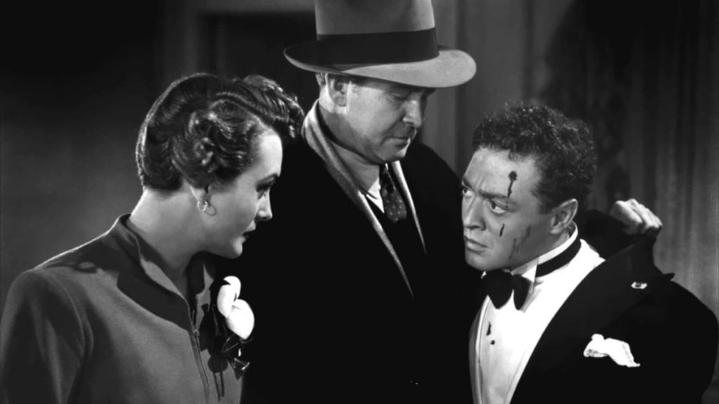 Peter Lorre (right) in the film The Maltese Falcon