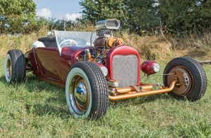 Tambnail for an article about a hot rod with a PRV V6 engine from the DMC DeLorean.