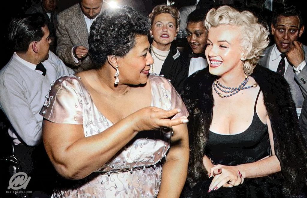 Ella Fitzgerald and Marilyn Monroe