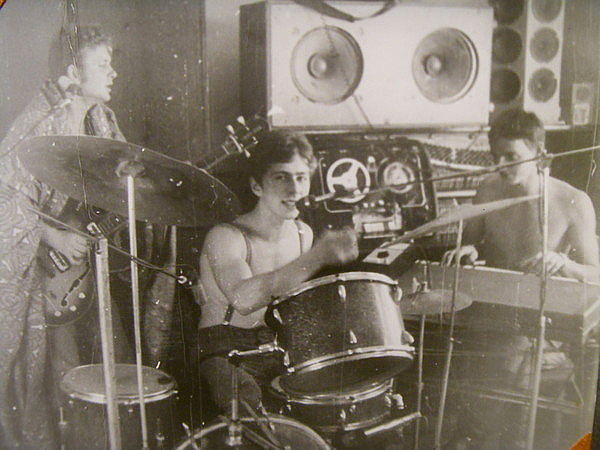 Valery Syutkin plays drums in the army