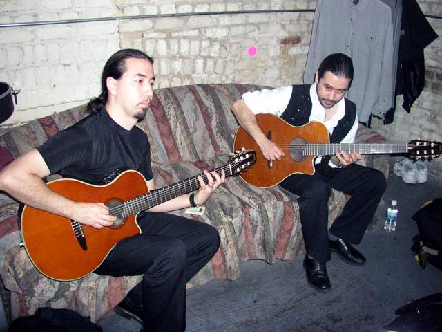 The Del Castillo brothers, musicians of the band Chingon