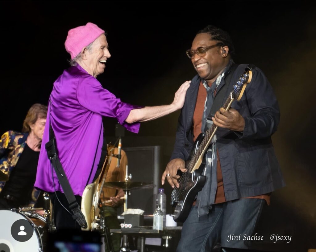 Darryl Jones, bassist of the Rolling Stones and Keith Richards