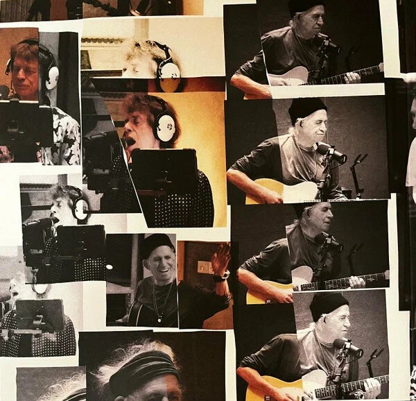 photo of the inlay of the Foreign Tongues LP record