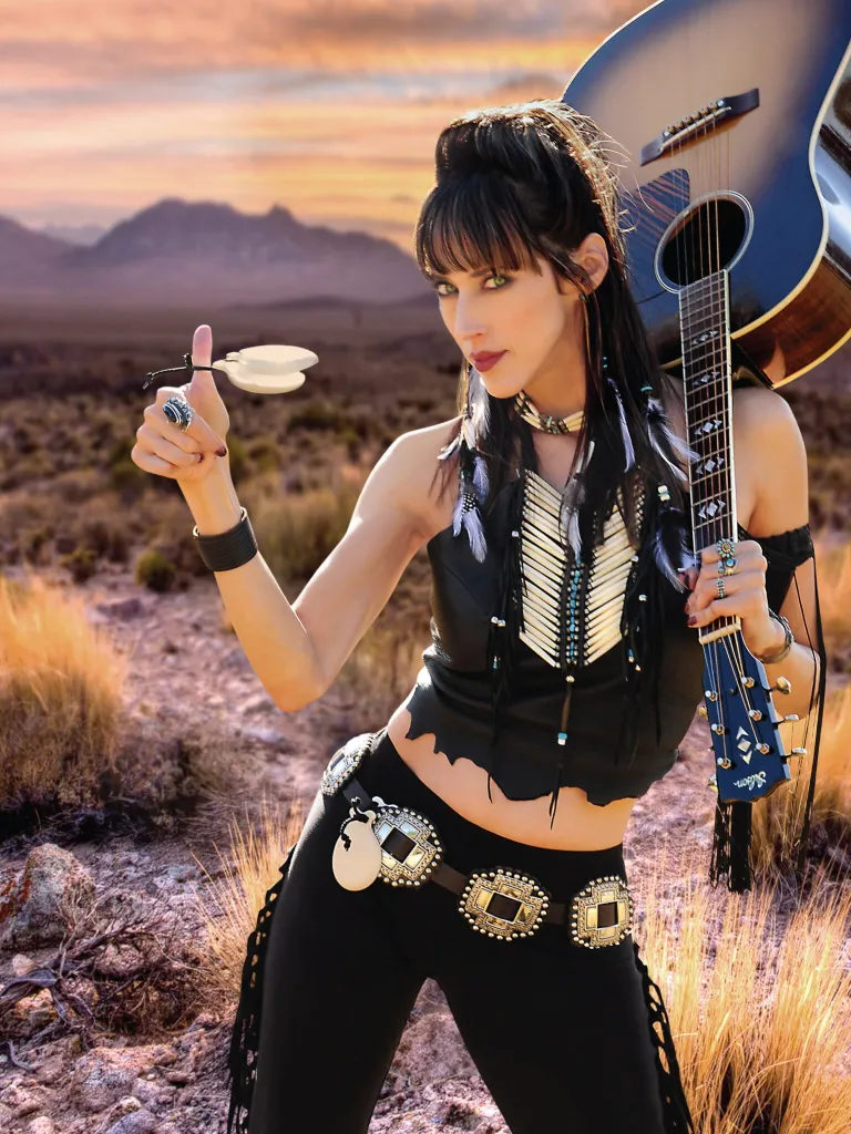 Patricia Vonne with castanets