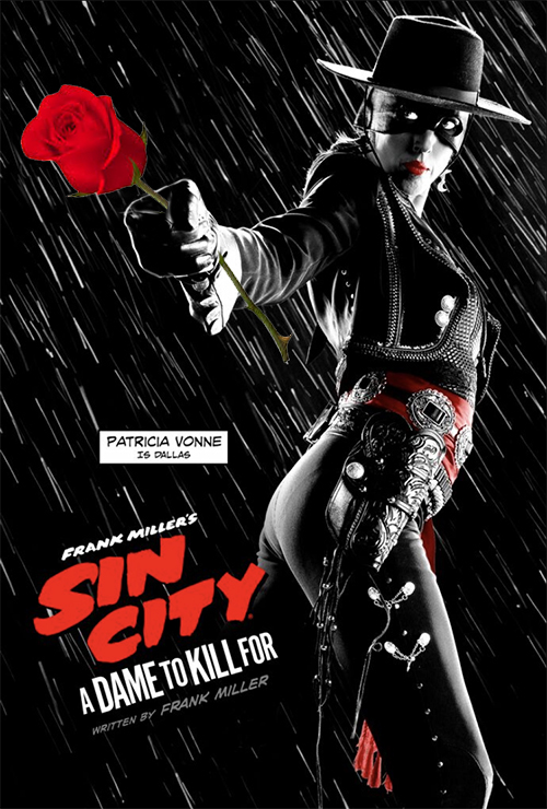 Patricia Vonne, poster for the movie Sin City A Dame To Kill For