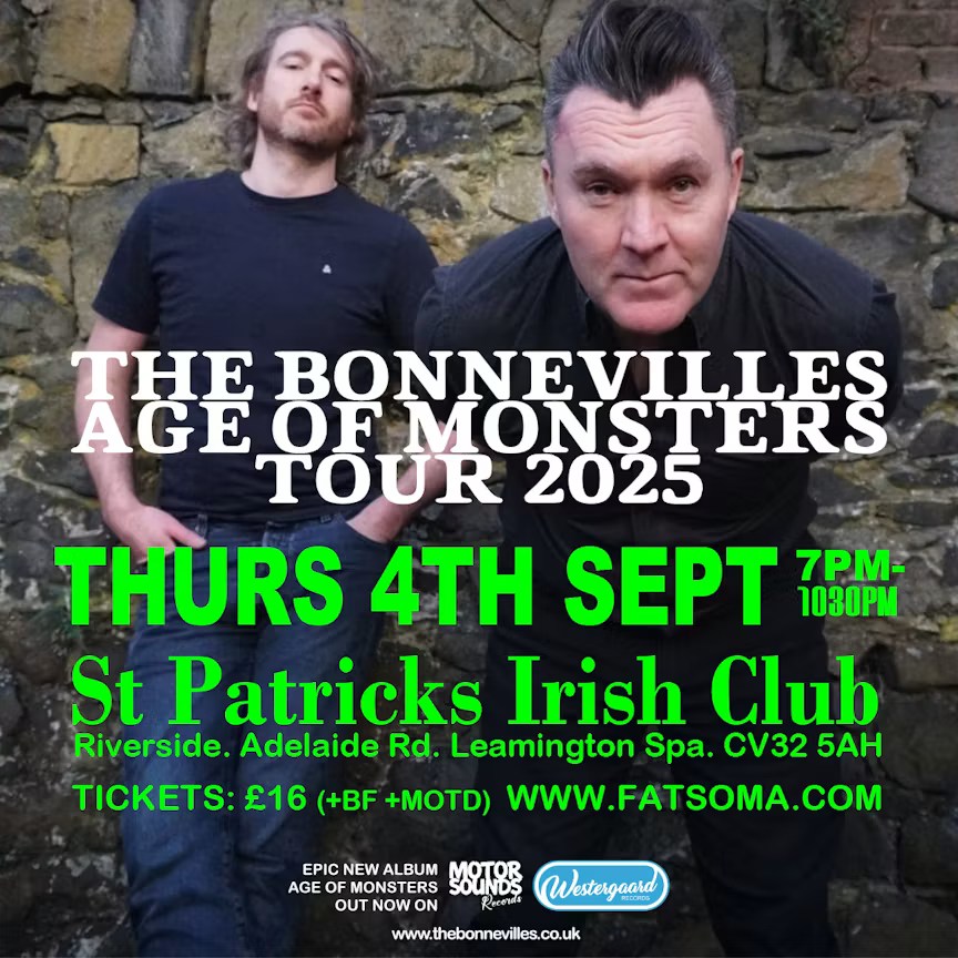 The Bonnevilles 2025, concert tour